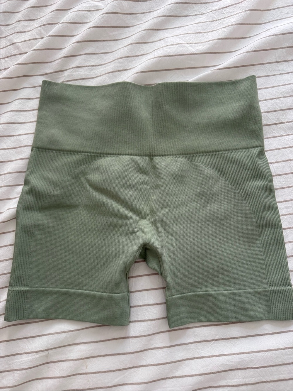 SET Active Sage Green High-Waist Bike Shorts